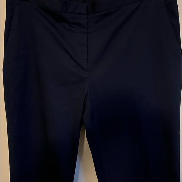 M Missoni classic flat front women’s Navy flare trousers made in Italy US sz 8 - Picture 2 of 12